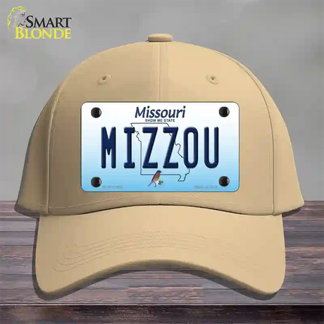 Mizzou Missouri Novelty License Plate Hat Cotton / Khaki