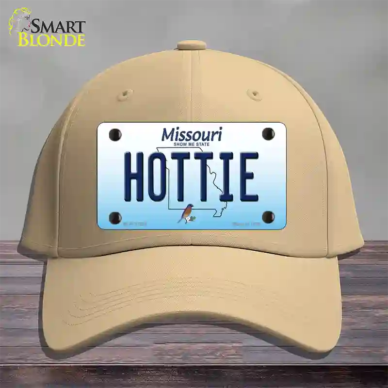 Hottie Missouri Novelty License Plate Hat Cotton / Khaki