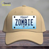 Zombie Missouri Novelty License Plate Hat Cotton / Khaki