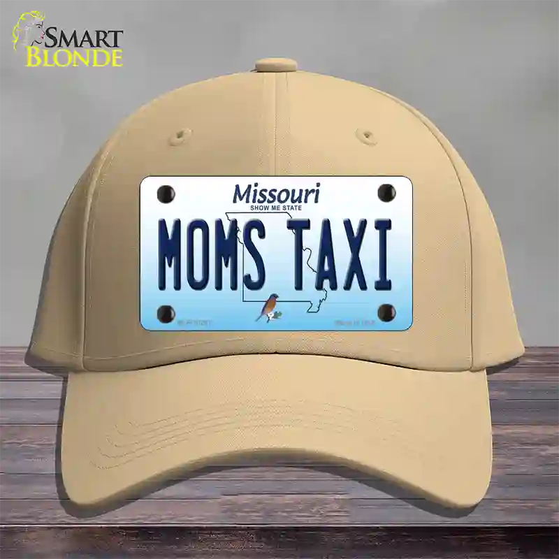 Moms Taxi Missouri Novelty License Plate Hat Cotton / Khaki