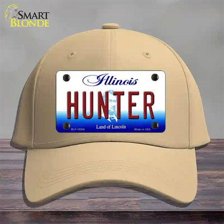 Hunter Illinois Novelty License Plate Hat Cotton / Khaki