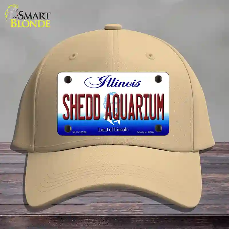 Shedd Aquarium Illinois Novelty License Plate Hat Cotton / Khaki