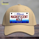 Magnificent Mile Illinois Novelty License Plate Hat Cotton / Khaki