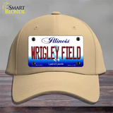 Wrigley Field Illinois Novelty License Plate Hat Cotton / Khaki