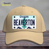 Beaverton Oregon Novelty License Plate Hat Cotton / Khaki