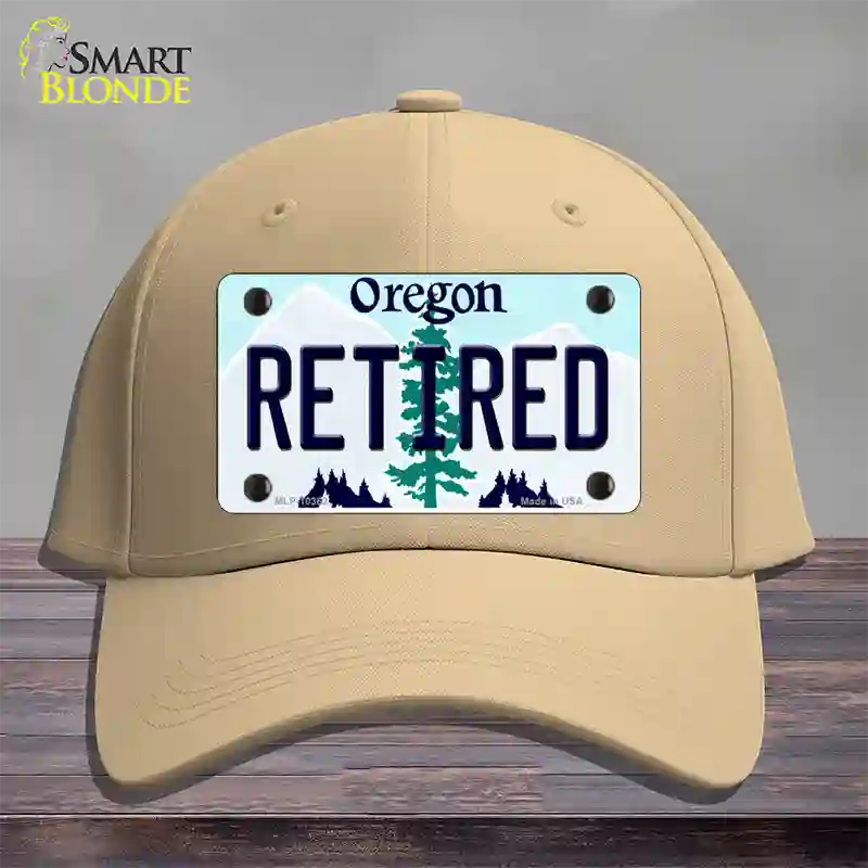 Retired Oregon Novelty License Plate Hat Cotton / Khaki