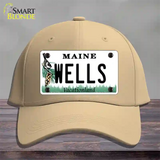 Wells Maine Novelty License Plate Hat Cotton / Khaki