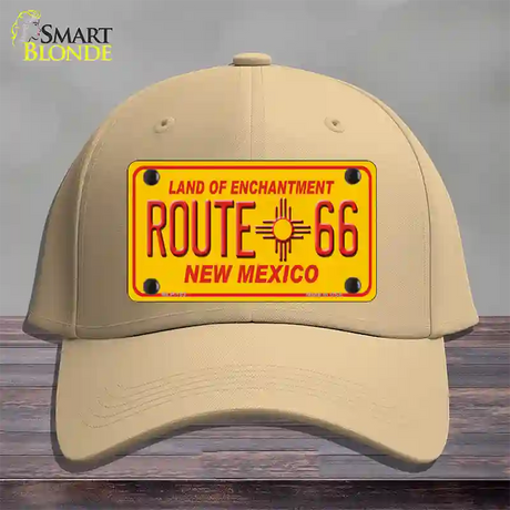 Route 66 New Mexico Novelty License Plate Hat Cotton / Khaki