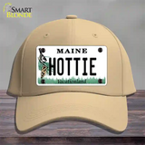 Hottie Maine Novelty License Plate Hat Cotton / Khaki