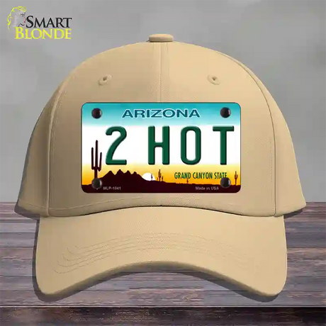 2 Hot Arizona Novelty License Plate Hat Cotton / Khaki
