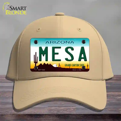 Mesa Arizona Novelty License Plate Hat Cotton / Khaki