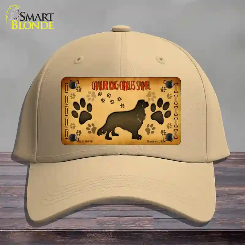 Cavalier King Charles Spaniel Novelty License Plate Hat Cotton / Khaki