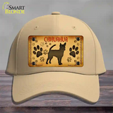 Chihuahua Novelty License Plate Hat Cotton / Khaki