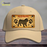 English Bulldog Novelty License Plate Hat Cotton / Khaki