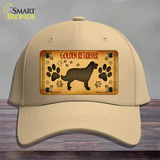 Golden Retriever Novelty License Plate Hat Cotton / Khaki