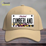 Cumberland Maryland Novelty License Plate Hat Cotton / Khaki