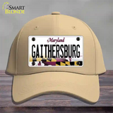 Gaithersburg Maryland Novelty License Plate Hat Cotton / Khaki