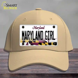 Maryland Girl Maryland Novelty License Plate Hat Cotton / Khaki