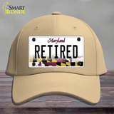 Retired Maryland Novelty License Plate Hat Cotton / Khaki