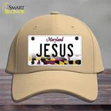 Jesus Maryland Novelty License Plate Hat Cotton / Khaki