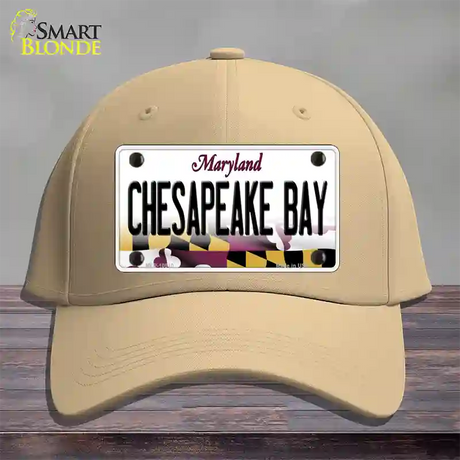 Chesapeake Bay Maryland Novelty License Plate Hat Cotton / Khaki