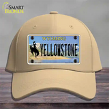 Yellowstone Wyoming Novelty License Plate Hat Cotton / Khaki