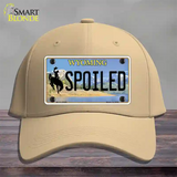 Spoiled Wyoming Novelty License Plate Hat Cotton / Khaki