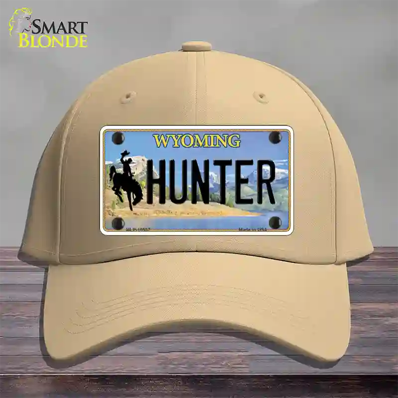 Hunter Wyoming Novelty License Plate Hat Cotton / Khaki