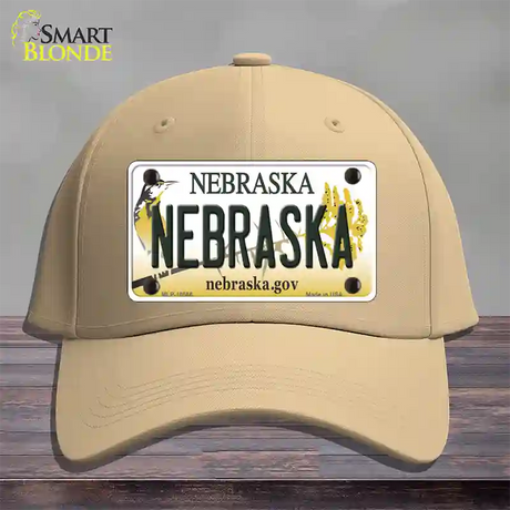 Nebraska Gov Novelty License Plate Hat Cotton / Khaki