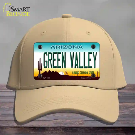 Green Valley Arizona Novelty License Plate Hat Cotton / Khaki