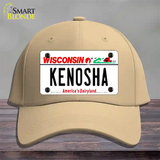 Kenosha Wisconsin Novelty License Plate Hat Cotton / Khaki