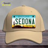 Sedona Arizona Novelty License Plate Hat Cotton / Khaki