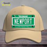 Newport Vermont Novelty License Plate Hat Cotton / Khaki