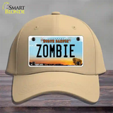 Zombie North Dakota Novelty License Plate Hat Cotton / Khaki