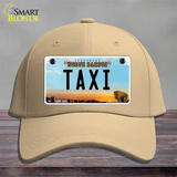 Taxi North Dakota Novelty License Plate Hat Cotton / Khaki