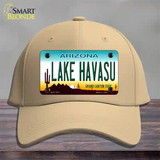 Lake Havasu Arizona Novelty License Plate Hat Cotton / Khaki