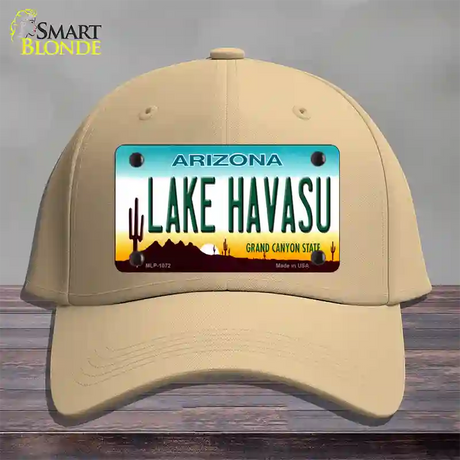 Lake Havasu Arizona Novelty License Plate Hat Cotton / Khaki