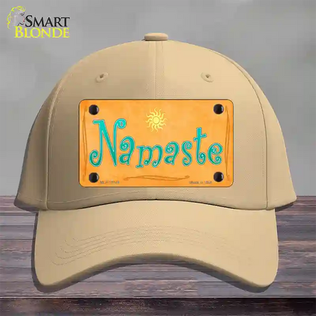 Namaste Novelty License Plate Hat Cotton / Khaki