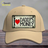 I Love Daddys Money Novelty License Plate Hat Cotton / Khaki