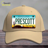 Prescott Arizona Novelty License Plate Hat Cotton / Khaki