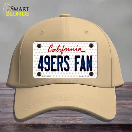 49ERS Fan California Novelty License Plate Hat Cotton / Khaki