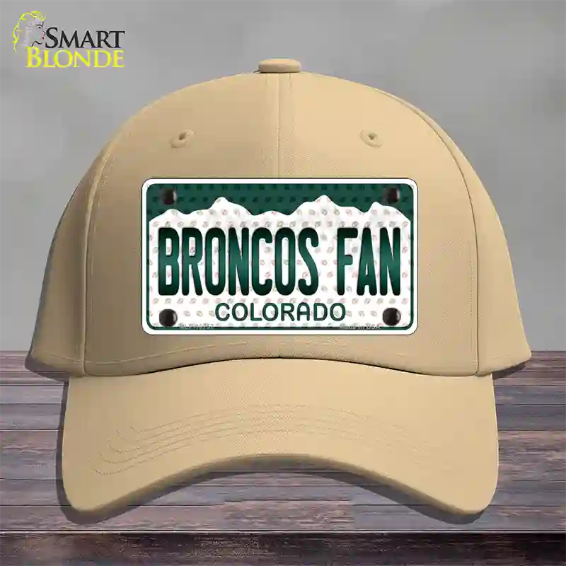 Broncos Fan Colorado Novelty License Plate Hat Cotton / Khaki