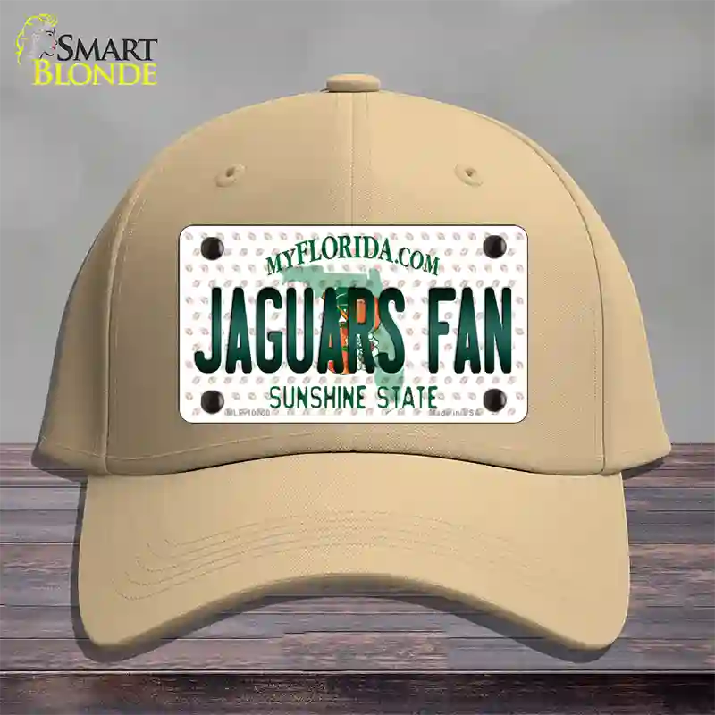 Jaguars Fan Florida Novelty License Plate Hat Cotton / Khaki