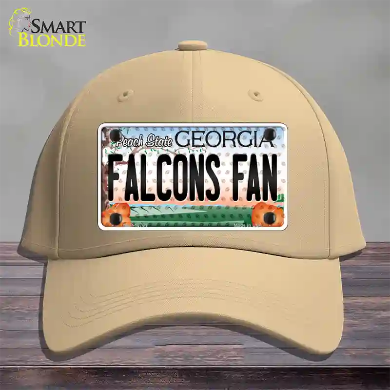 Falcons Fan Georgia Novelty License Plate Hat Cotton / Khaki