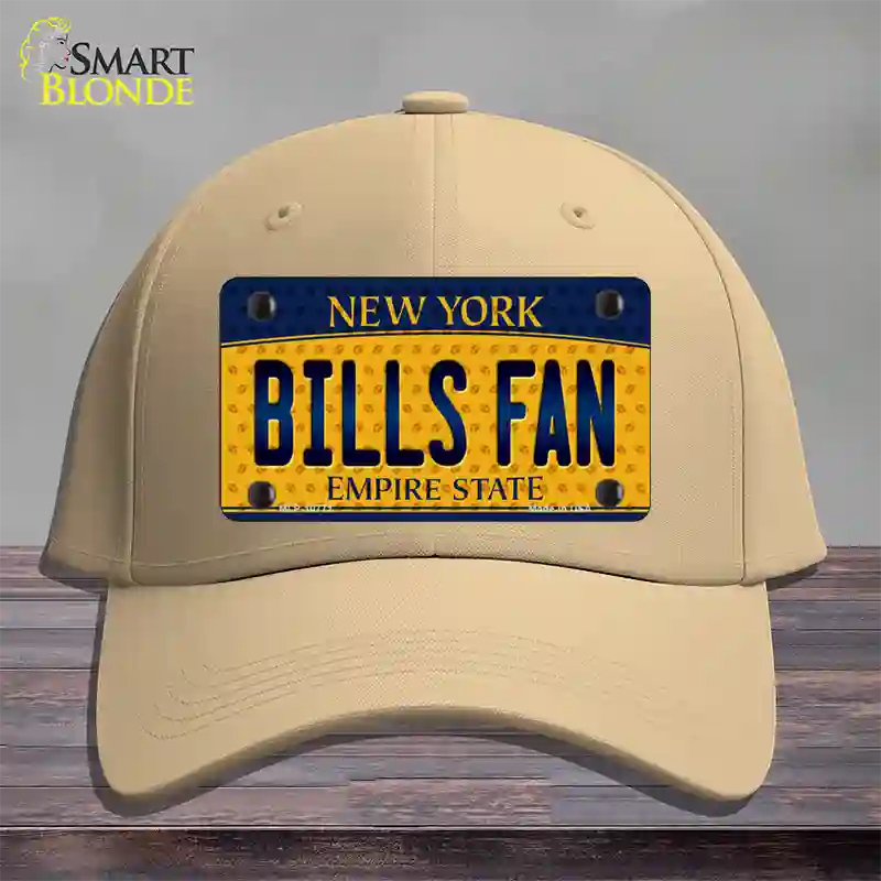 Bills Fan New York Novelty License Plate Hat Cotton / Khaki