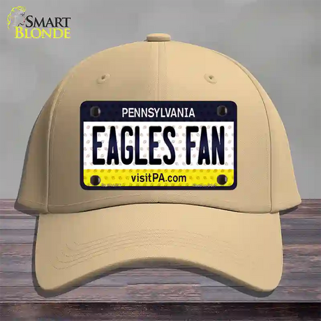 Eagles Fan Pennsylvania Novelty License Plate Hat Cotton / Khaki