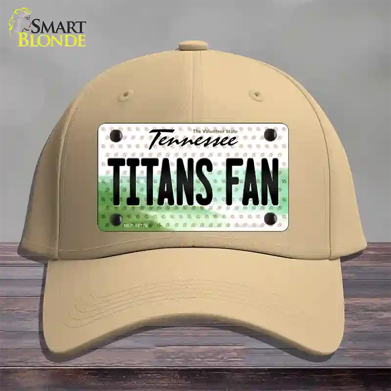 Titans Fan Tennessee Novelty License Plate Hat Cotton / Khaki