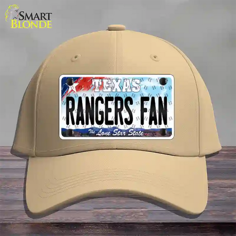 Rangers Fan Texas Novelty License Plate Hat Cotton / Khaki