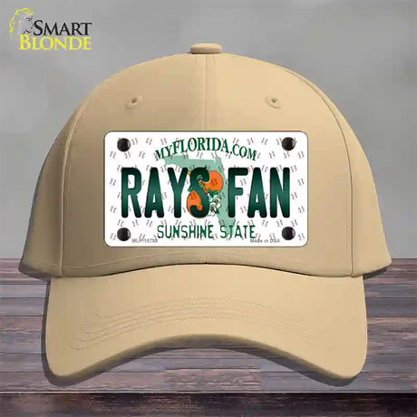 Rays Fan Florida Novelty License Plate Hat Cotton / Khaki