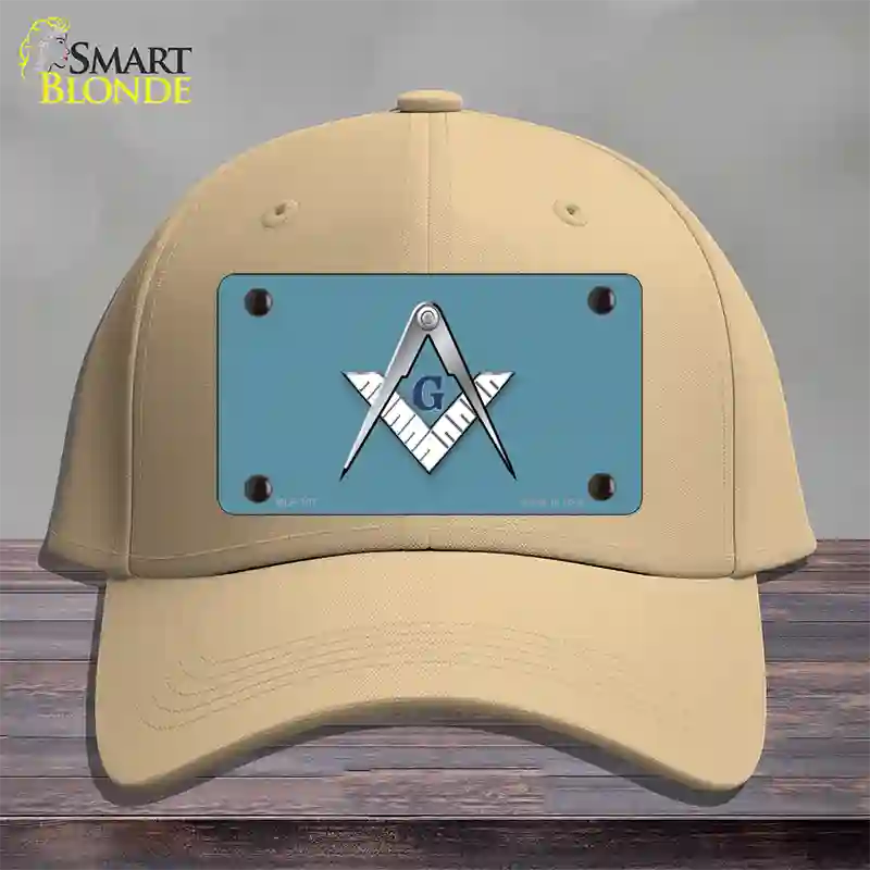 Masons Logo Novelty License Plate Hat Cotton / Khaki